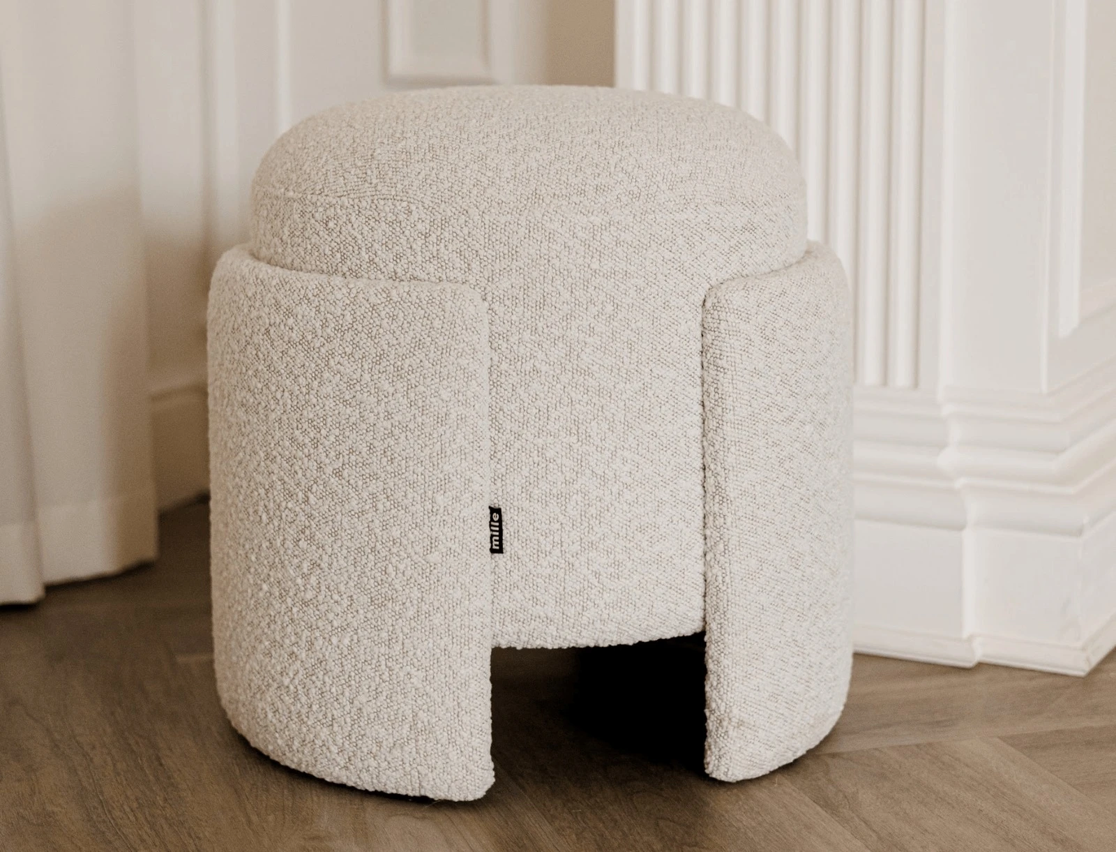 Studio detail of Eden pouf